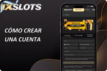 Cómo crear una cuenta